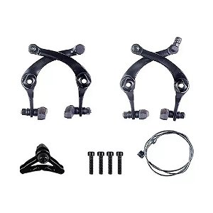 JG. FREIO U.BRAKE BMX ALUM. PRETO