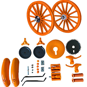 KIT MONT ARO-16 MASC LARANJA RODA+ENGR COMPLETO