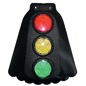 APARABARRO 3 REFLETORES PRETO - PCT -10 PÇS