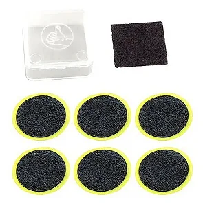 ESTOJO KIT REMENDO AUTOCOLANTE 6 REMENDOS+LIXA