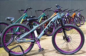 KIT BIC. 26 PRE-MONT. FREERIDE GRAVITY CINZA/PTO HIDRAULICO