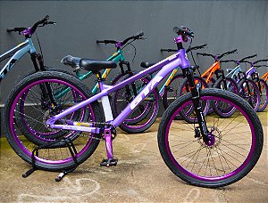 KIT BIC. 26 PRE-MONT. FREERIDE GRAVITY ROXO/BCO HIDRAULICO