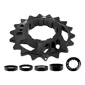 KIT SINGLE SPEED 18D PRETO 11720