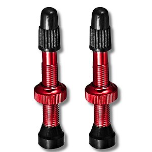 VALVULA P/ TUBELESS PRESTA 45MM PCT-2-PCS. VERM