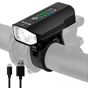 FAROL LED C/SUP CAPACETE 600 LUMENS MINI USB. 10338