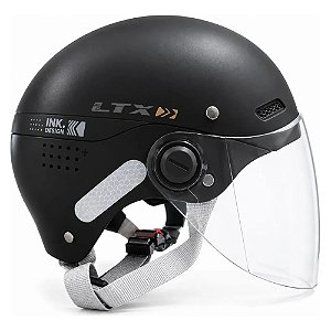 CAPACETE DE SCOOTER PRETO T-G C/VISEIRA