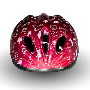 CAPACETE INFANTIL RSC KIDS DIVERSAO PINK/BCO