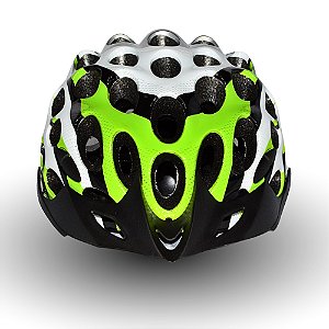 CAPACETE MTB MOD CATLIKE BCO/PTO/VRD FSC T-M
