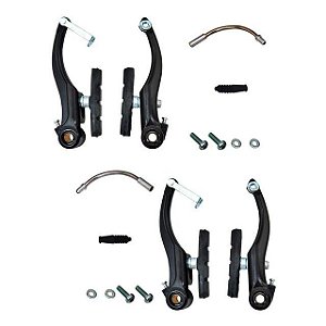 JG. FREIO V.BRAKE ALUM. PRETO ORBITAL 9174