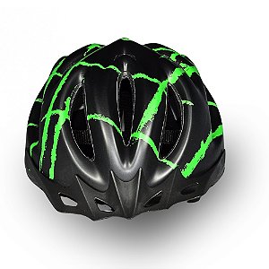 CAPACETE MTB RSC PODIUM VISE+REG PTO/VERD