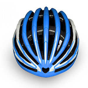 CAPACETE MTB/SPEED BCO/AZUL FSC TAM-M S/VISEIRA