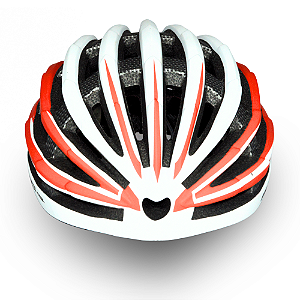 CAPACETE MTB/SPEED BCO/VERM FSC TAM-M S/VISEIRA