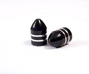 TAMPA DE VALVULA ALUM. CURTA PRETA PCT-10-PCS