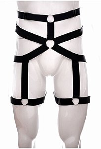 cinta liga Leg Garter masculino sexy figurino harness arreio de perna