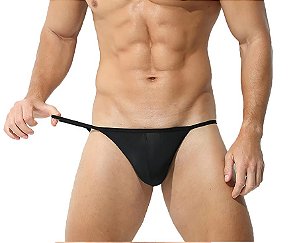 Cueca jockstrap sexy Fio dental aberta tecido macio poliamida forrado