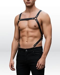 Arreio Harness Masculino busto elastico mosquetao presilha calça suspensorio