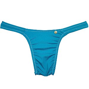 Calcinha para aquendar mulher trans em Lycra Brilho Azul