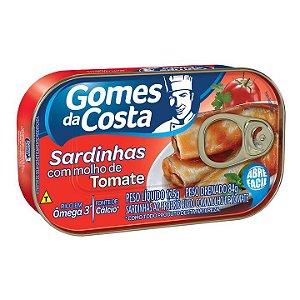 Sardinha com Molho de Tomate Gomes da Costa 125g
