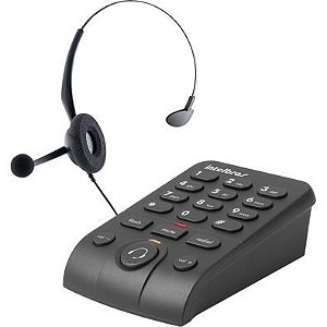 Telefone Headset Intelbras HSB50 Preto