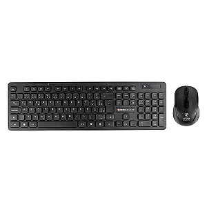 Combo Kross Teclado e Mouse USB, Sem Fio, Elegance - KE-KM558V1 Preto