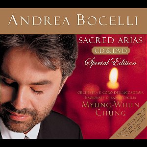 ANDREA BOCELLI Sacred Arias Orch. Of The Academy Of Saint Cecilia (Artista)  CD de áudio