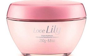 Creme Acetinado Hidratante Desodorante Corporal Love Lily, 250g