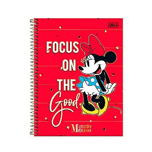 Caderno Universitário Minnie Core Focus on The Good 80 Folhas