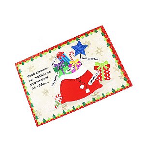 Cartão Mix Natal Saquinho Presentes