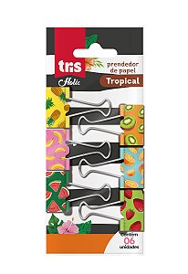 Kit Prendedores de Papel Tris Holic Tropical 6 Unidades