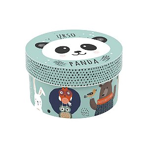 Caixa Redonda Decorada Panda 1,2 litros