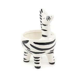 Cachepô em Cerâmica Zebra
