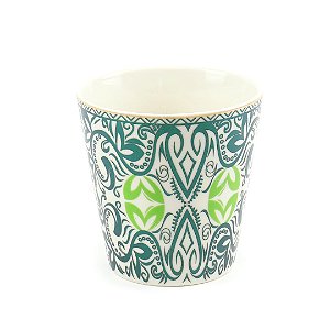 Vaso de Cerâmica Decorativo Arabescos