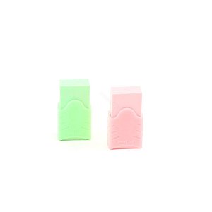 Kit Borracha TPR Pastel com 2 Unidades Verde e Rosa