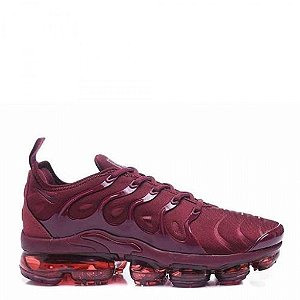 vapormax plus branco e vermelho