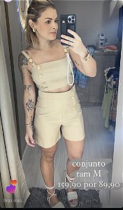 Conjunto com cropped