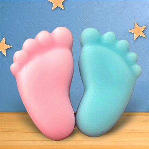 Lembrancinha sabonete pezinhos - 25 pares