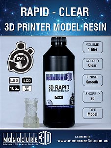Monocure DLP - Clear - 1 Litro - Resina para impressora 3D