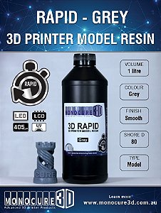 Monocure DLP - Grey - 1 Litro - Resina para impressora 3D