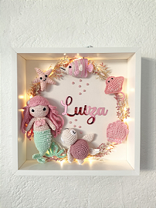 Porta Maternidade Sereia Amigurumis Led