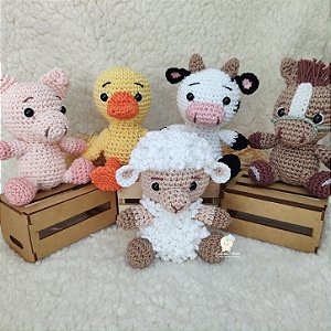 Kit Fazendinha Amigurumi (5 Peças)