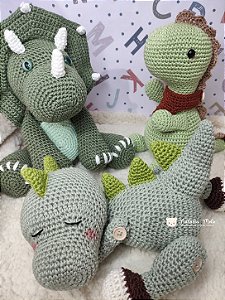 kit 3 Dinos Amigurumi