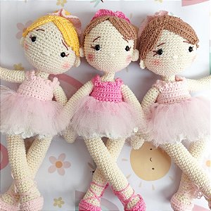 Boneca Bailarina Amigurumi