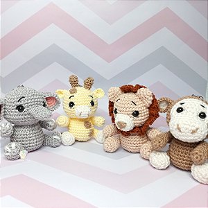 Kit Safari Baby Amigurumi (4 Peças) 15cm