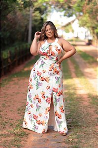 Vestido estampado plus size