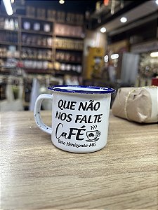 Caneca Esmaltada Que Não Nos Falte