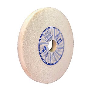 Rebolo Ferramentaria Reto Branco Afiar 6 Pol x 1/2 x 3/4