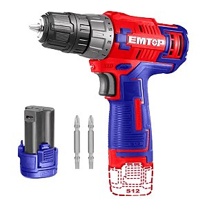 Parafusadeira e Furadeira a Bateria Sem Fio 12V 3/8" 20 Nm