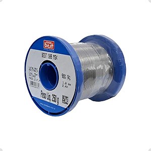 Solda Estanho Fio 1mm 250g C/ Fluxo Rolo De Carretel Best