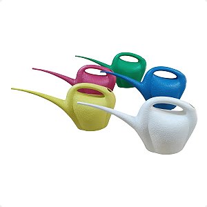 Regador Plantas Jardim De Plástico 2 Litros Bico Para Horta