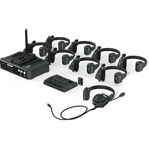 Hollyland Solidcom C1-9S Full-Duplex Wireless DECT Intercom System with 9 Headsets (1.9 GHz)